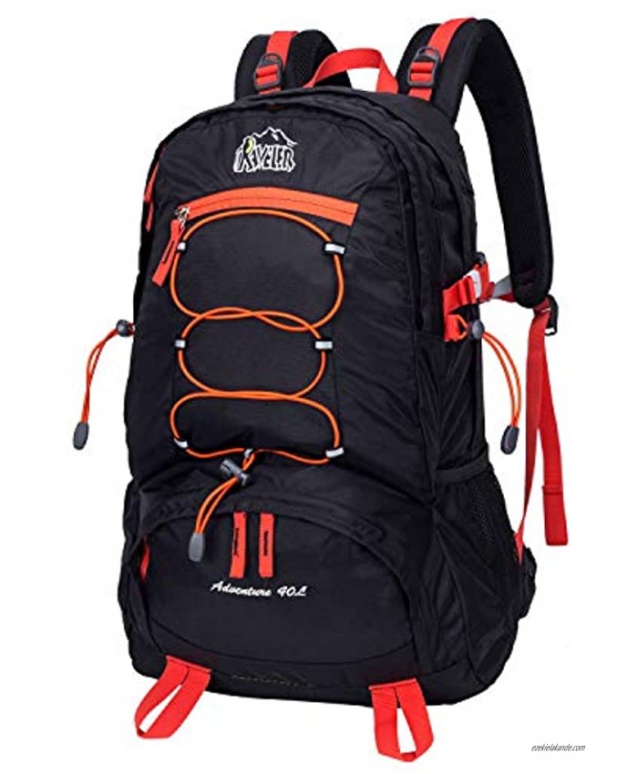 Aveler 40L Unisex Versatile Lightweight Nylon High Performance Hiking Backpack With Integrated Rain Cover