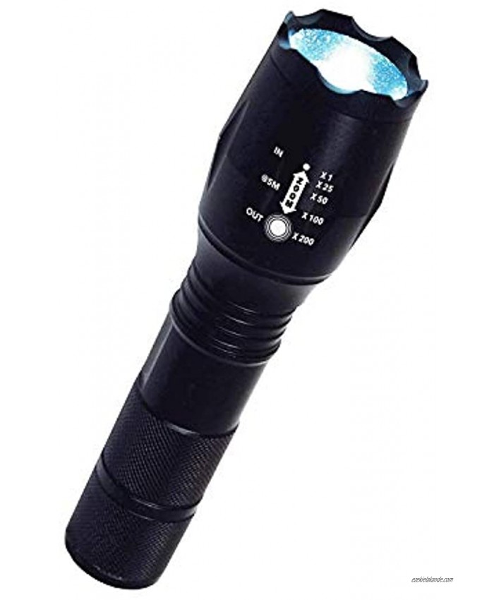 Atomic Beam LED Flashlight by BulbHead 5 Beam Modes Tactical Light Bright Flashlight 1 Pack