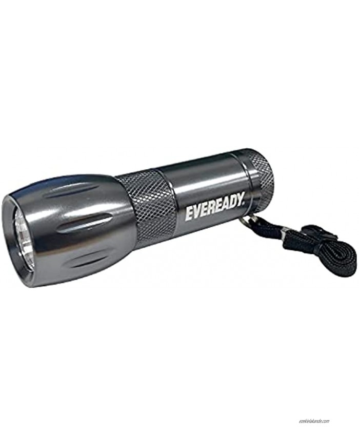 Eveready LED Flashlight Bright White Light Compact and Portable Everyday Carry Durable Metal Body Long-Lasting Battery Life 3 AAA Batteries Included 409952