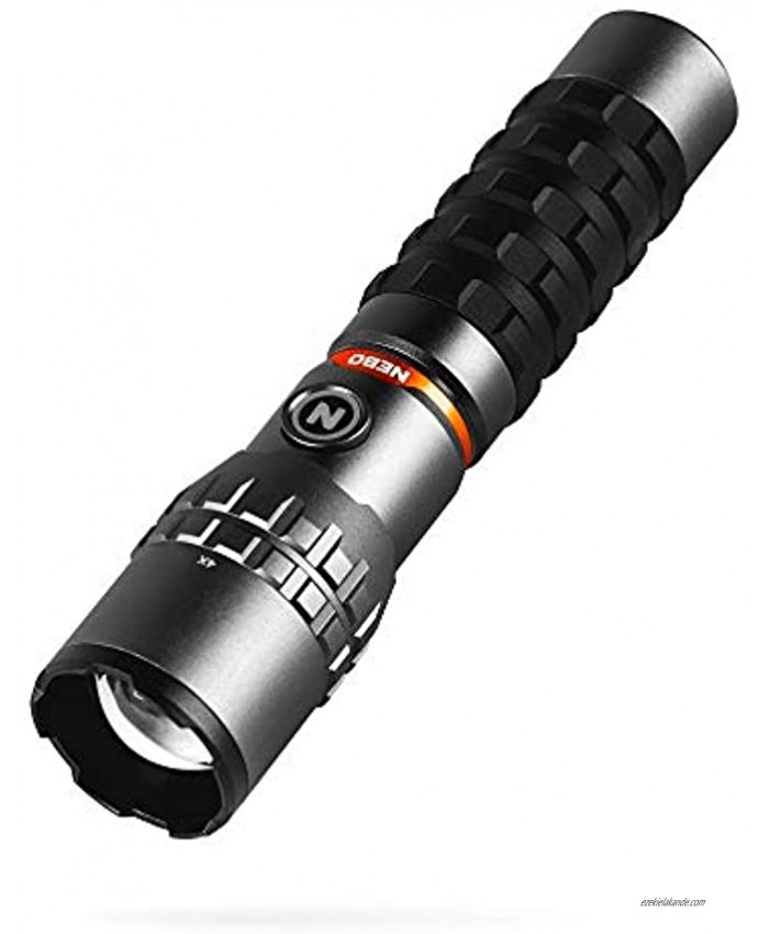 NEBO Slyde Rechargeable Flashlight with Work Light | Rechargeable Flashlight with 4 Light Modes and a Magnetic Base