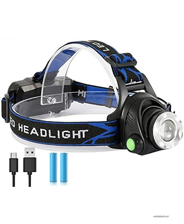 Madala Rechargeable Headlamp for adults Led Headlamp Flashlight 1100 Lumen 10000mah 3 Lighting Patterns and Waterproof Head Lamp for Running Fishing Camping Father day Gifts for Dad husbands men