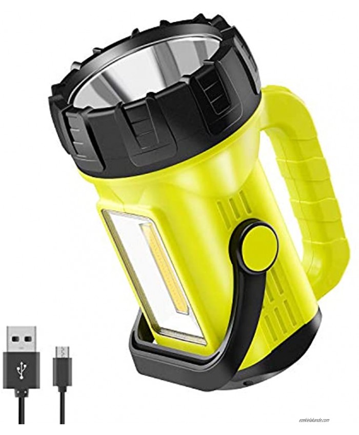 Anhay LED Lantern Flashlight 1000 Lumen Rechargeable Camping Spotlight with Power Bank IPX4 Waterproof 10 Light Modes for Hurricane Emergency Hiking and Home
