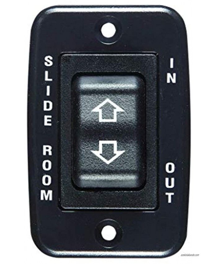 RV Designer S141 Slide In Slide Out Contoured Switch 20 Amp Continuous 40 Amp Peak Black DC Electrical