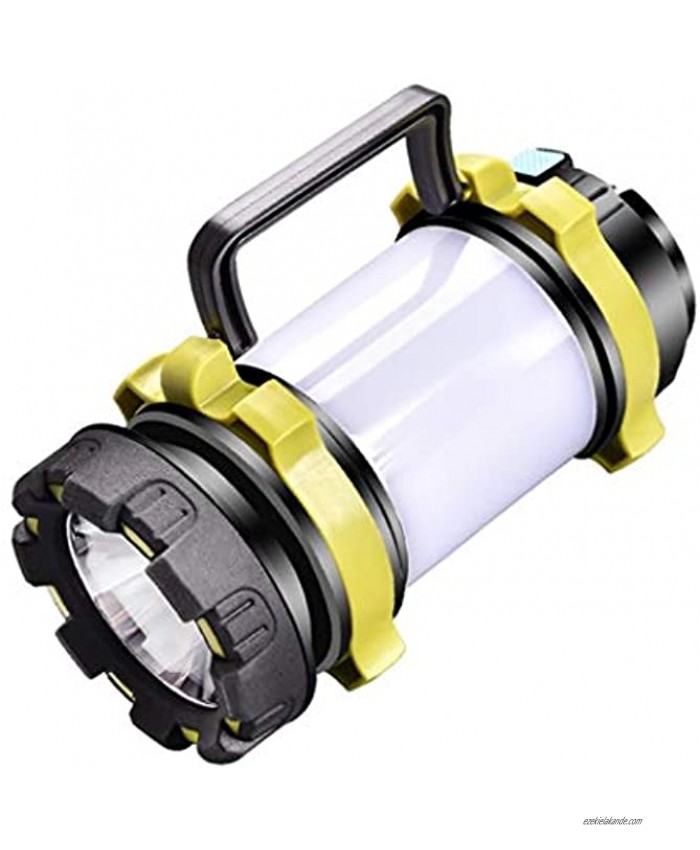 UNDER FOXRAIN LED Rechargable Camping Lantern 350LM Spotlight 4 Light Modes Rechargable 3600mAh Lithium Battery Power Bank Green