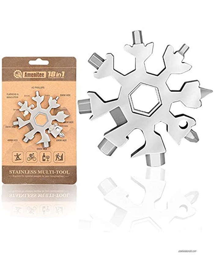 Saker 18-in-1 Snowflake Multi-Tool Amenitee 18-in-1 Snowflakes Multi-Tool – Easy N Genius Saker 18-in-1 Stainless Steel Snowflakes Multi-Tool Standard Stainless Steel
