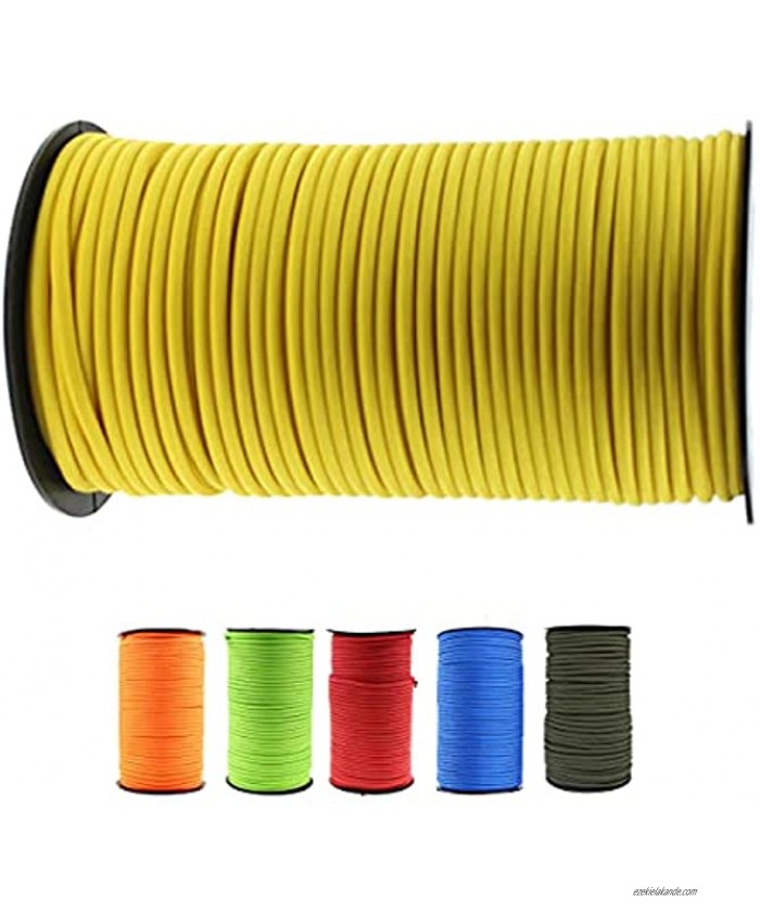 bbedioo 550lb Paracord Parachute Cord-100% Polypropylene,Rope Roller 9 Strand Utility Parachute Cord for Camping Tent Outdoor Packaging,Canopy Shelter,Camping,Hiking 100 Meters