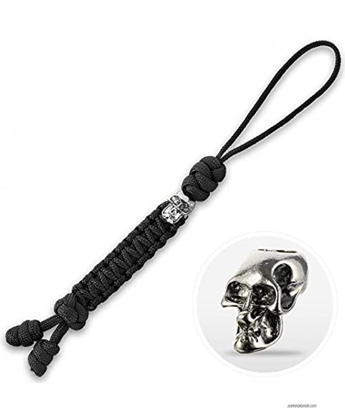 M-Tac Skull Knife Lanyards with Beads Paracord Lanyard Tactical Lanyard for Knife Loopy Snake