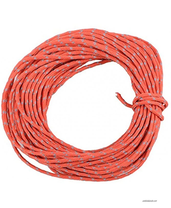 TRIWONDER Reflective Nylon Paracord Tent Guyline Rope for Camping Tent Outdoor Packaging 50 Feet Cord