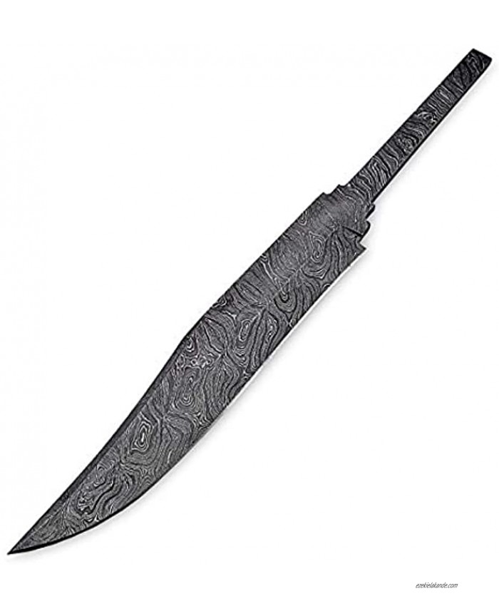 Hand Forged Damascus Steel Blank Blade 14.50 Bowie Knife Making Supplies by CANUSA | AB20
