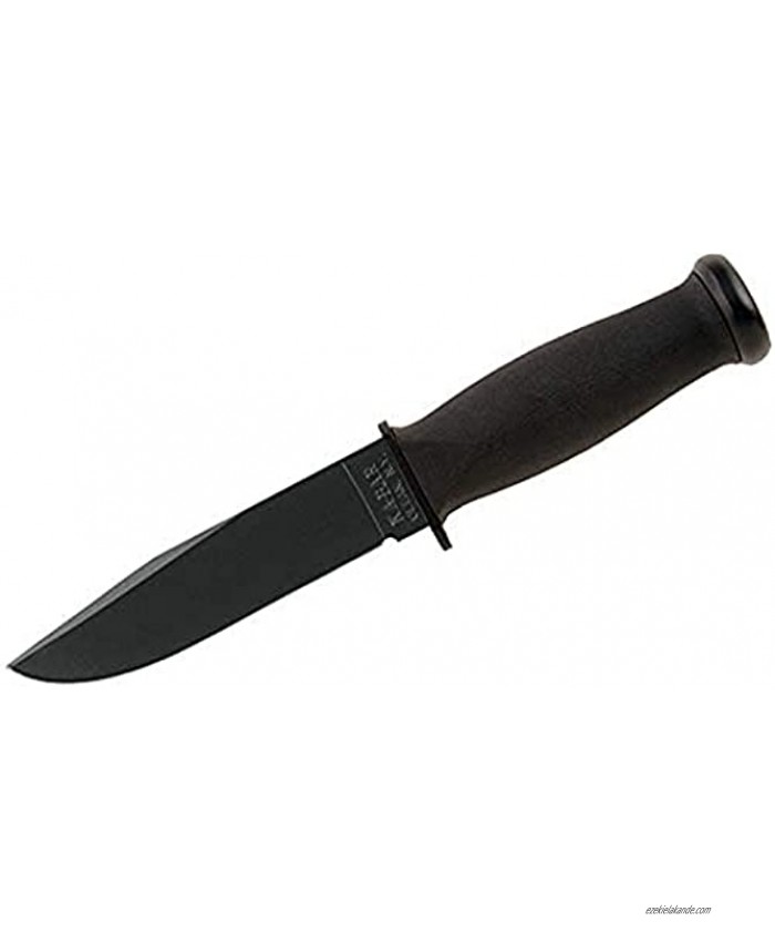 Ka-Bar Kraton Handled Straight Edge Mark 1 Knife  BLACK 9 3 16-Inch