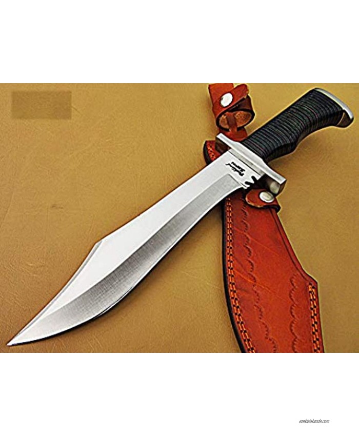 REG-HK-319 Handmade Hi Carbon Steel 15 inches Hunting Knife Beautiful Two Tone Micarta Handle