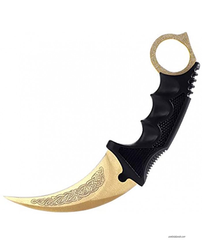TOPOINT Karambit Knife Stainless Steel Fixed Blade Knife with Sheath and Cord Knife CS-GO for Hunting Camping and Field Survival