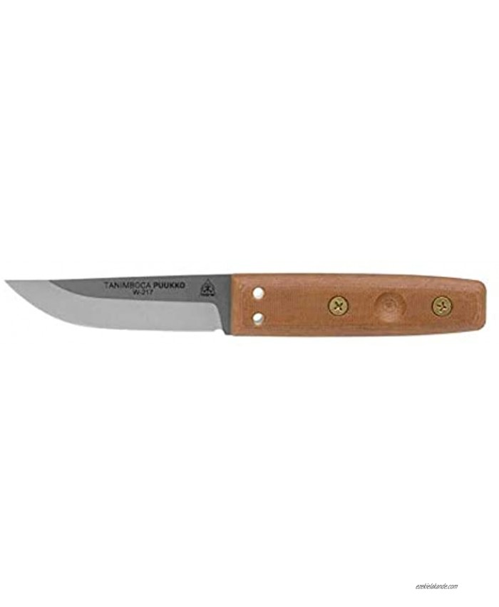 Tops Knives Tanimboca Puukko 3.63in Drop Point Fixed Blade Knife TPUK-01