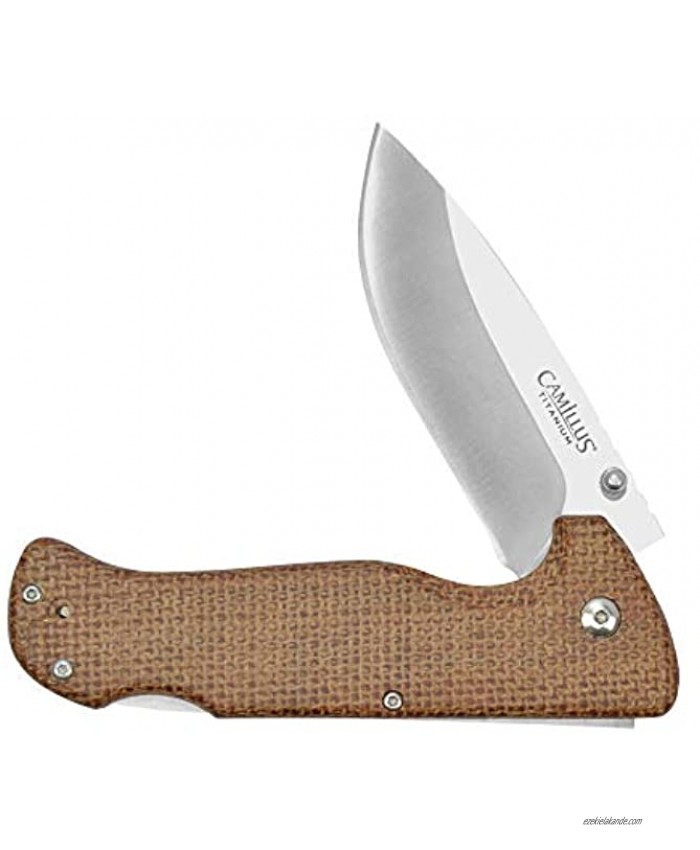Camillus BUSHCRAFTER 8.5 Folding Knife Brown 19646