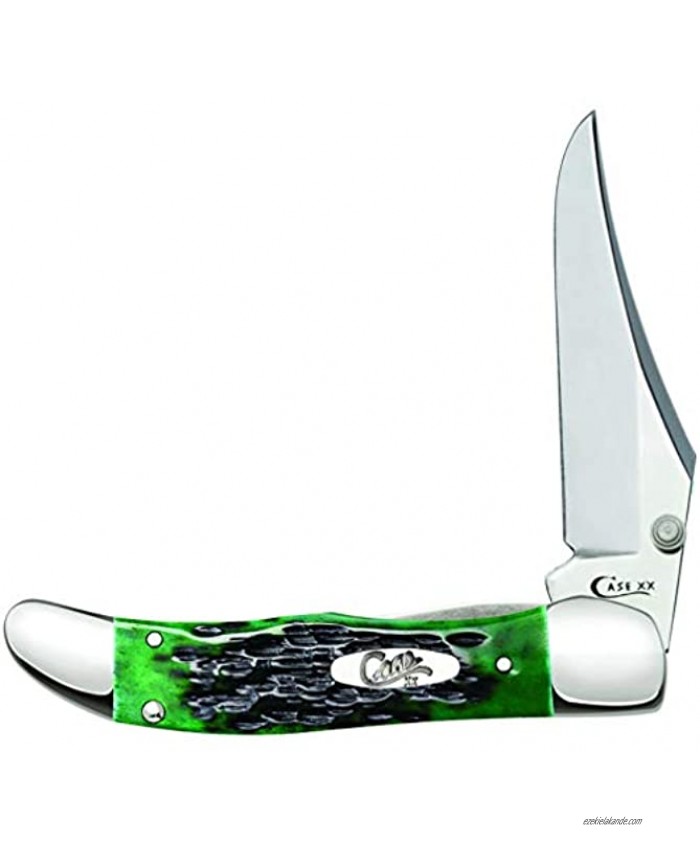 CASE XX WR Pocket Knife Kickstart Mid FLD Hunter A O Pw Bermuda Green Bone Item #9782 61265Ac SS Length Closed: 4 Inches