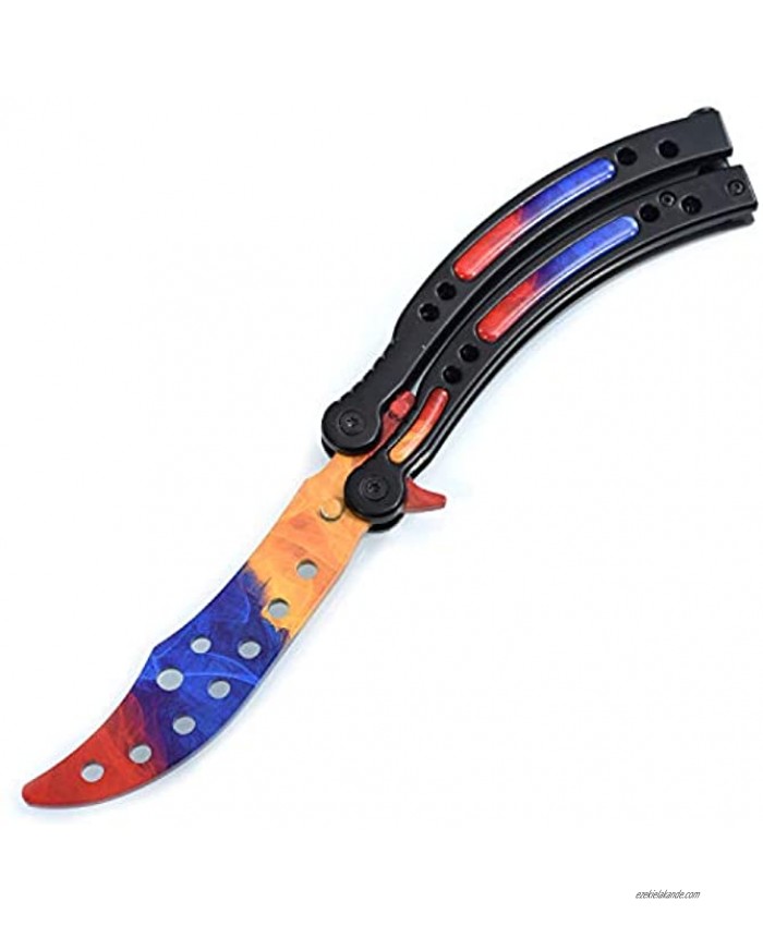 N A POMLK Knife Practice Stainless Steel Training Tool 100% Safe Strong and Durable Colorful
