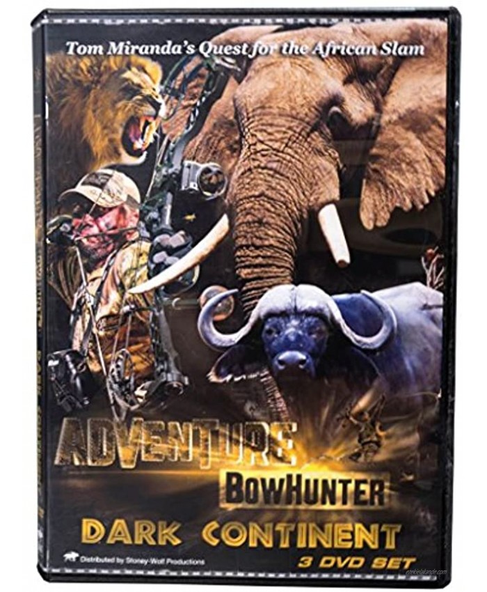 Tom Miranda Adventure Bowhunter Dark Continent Africa DVD Set