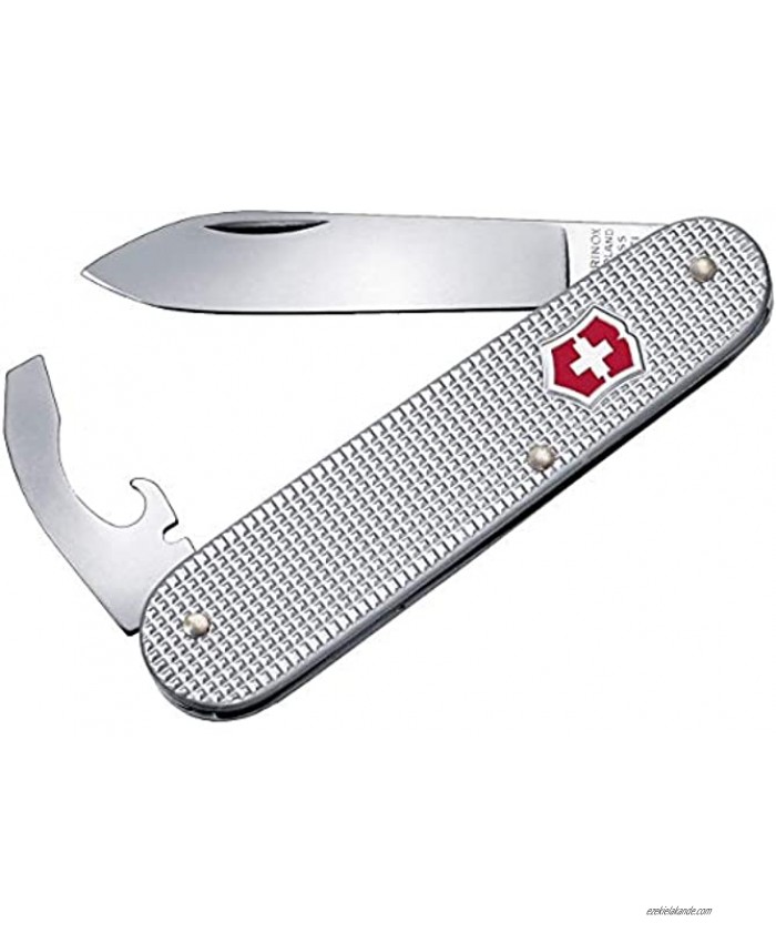 Victorinox 0.2300.26 Bantam Silver Alox 84mm Small Officer's Knife That's Practical in a Big Way in Silver 3.3 inches