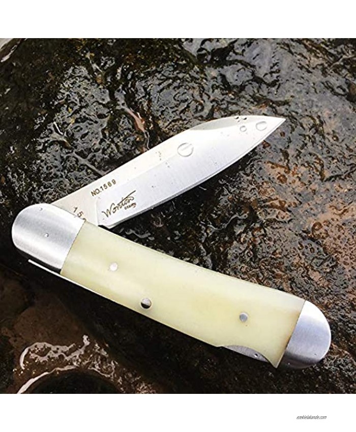 Watchman Brother 1503BN Cowfish VG10 Blade Knife Bone Grips Lockback Pocket Knife …