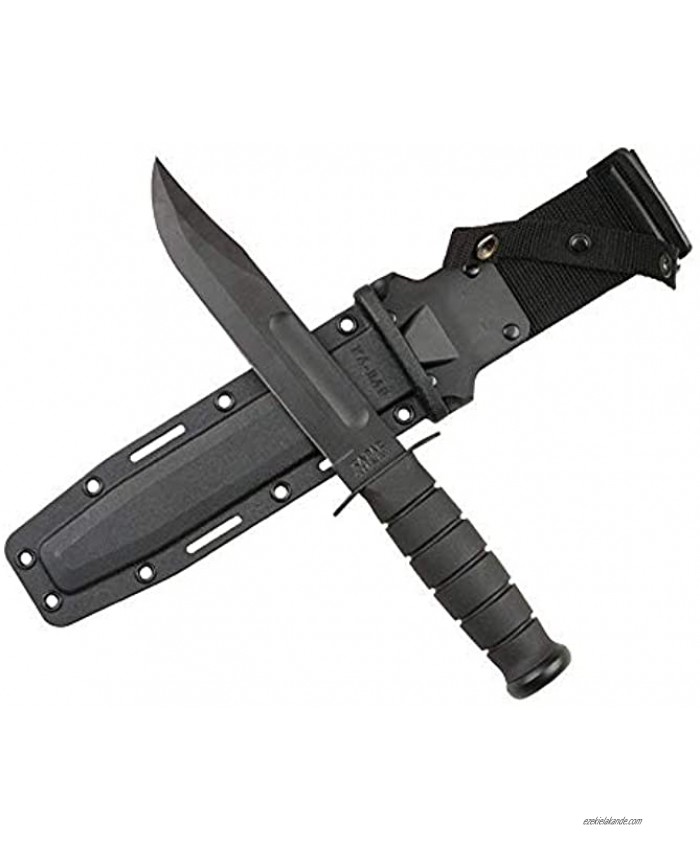 KA-BAR #1213 Black Straight Edge Knife Hard Sheath