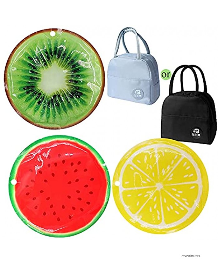 Ice Pack for Lunchbox Soft Cooler Chill Cold Pack Freezer for Lunchbag Reusable Long-Lasting Slim and Lightweight Design for Kids Adults Picnic Baskets Coolers