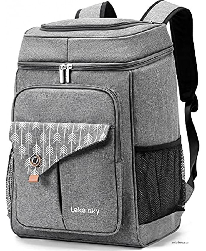 Lekesky Cooler Backpack Insulated Waterproof Backpack Cooler Leakproof Cooler Bag for Women and Men Large Coolers for Camping Beach and Travel 36 Cans