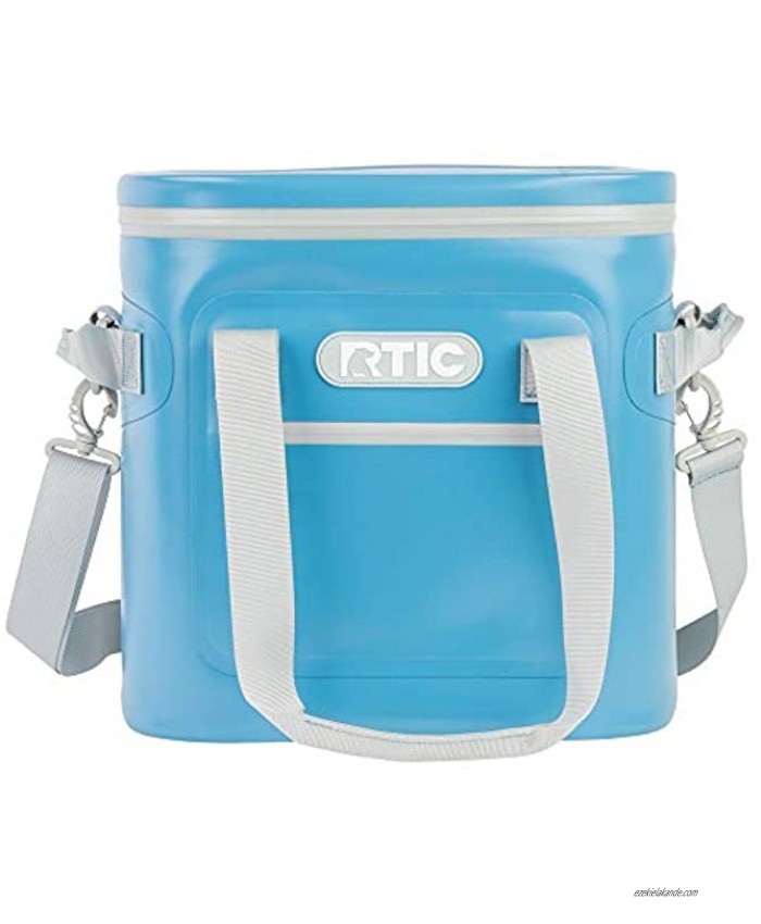 RTIC Insulated Soft Cooler Bag Leak Proof Zipper Keeps Ice Cold for Days 20 Slate Blue