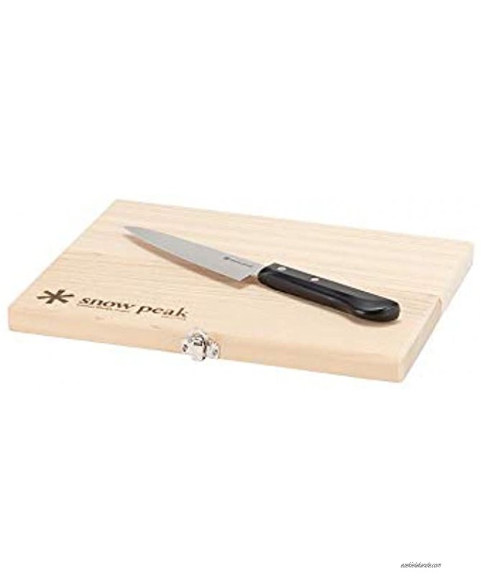 Snow Peak Packable Cutting Board Set CS-207 Cutting Board Knife Made in Japan Compact for Camping Medium