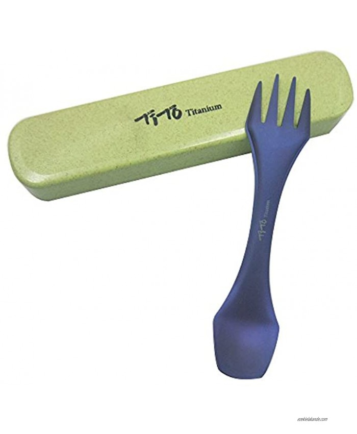 TiTo Titanium Spork Camping Spork 2-in-1 Titanium Spoon and Fork with Light Weight and Better Quality.
