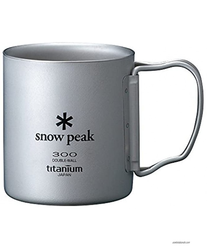 Snow Peak Japanese Titanium 300 Mug Made in Japan Ultralight for Camping and Backpacking