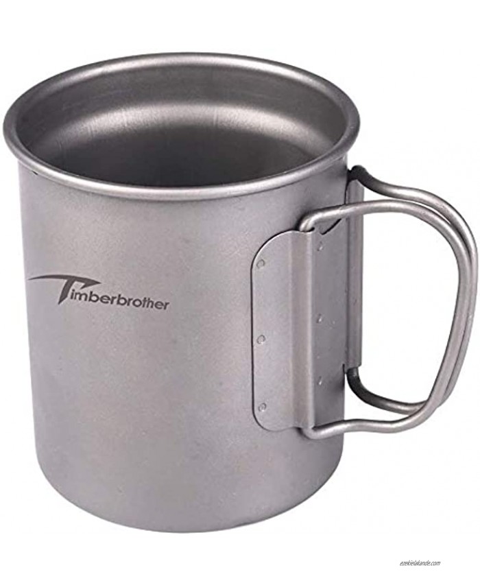 Timberbrother 10oz 300ml Mug Titanium Double Wall Cup with Lid
