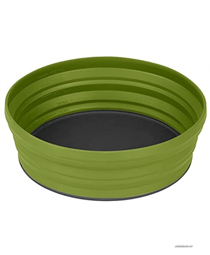 Sea to Summit X-Bowl Collapsible Silicone Camping Dish XL 38 fl oz Olive