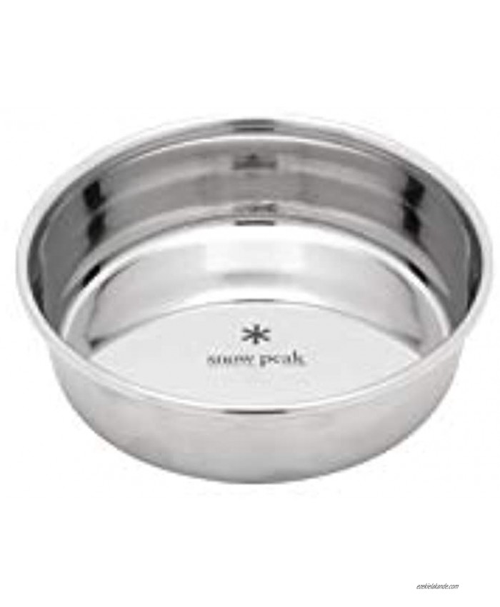 Snow Peak Unisex's Dog Bowl-Stainless Steel Unset Medium