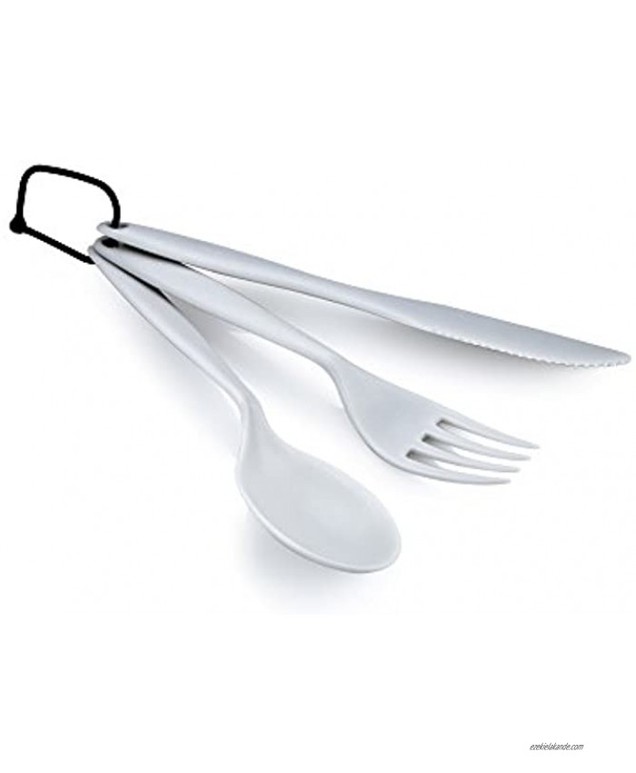 GSI Outdoors 3 Pc. Ring Cutlery Set- Eggshell Black