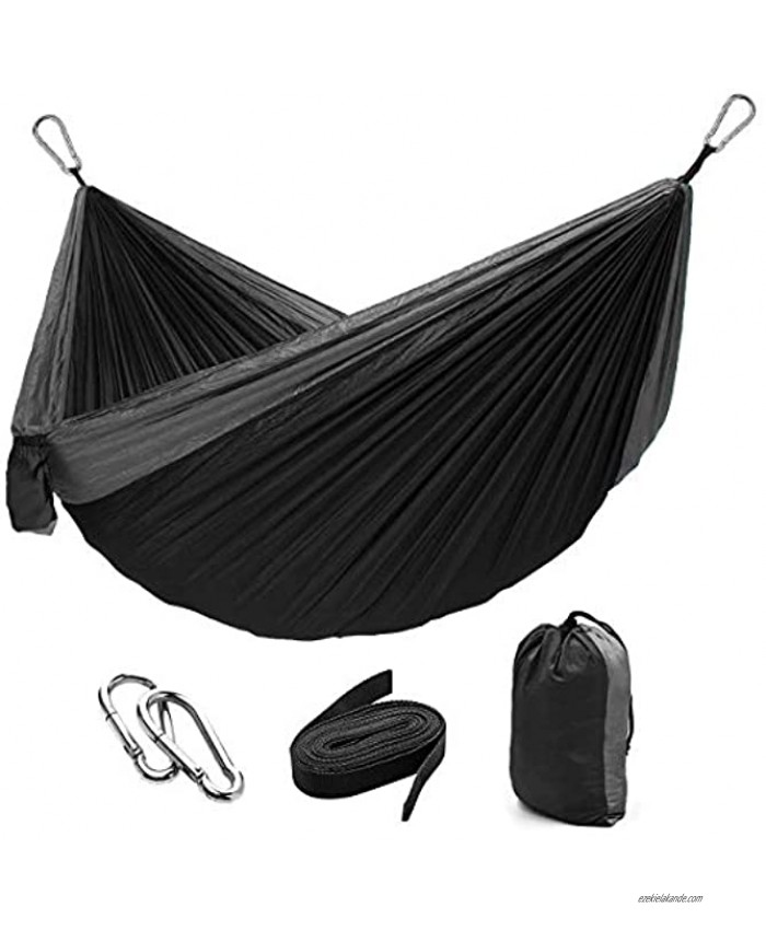 Camping Double & Single Portable Hammock|Parachute Nylon|Hammock Backpacking for Indoor Outdoor Backpacking Beach Travel Yard Hiking and Garden.