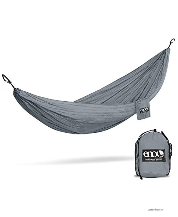 ENO Eagles Nest Outfitters DoubleNest Hammock Portable Hammock for Two Grey
