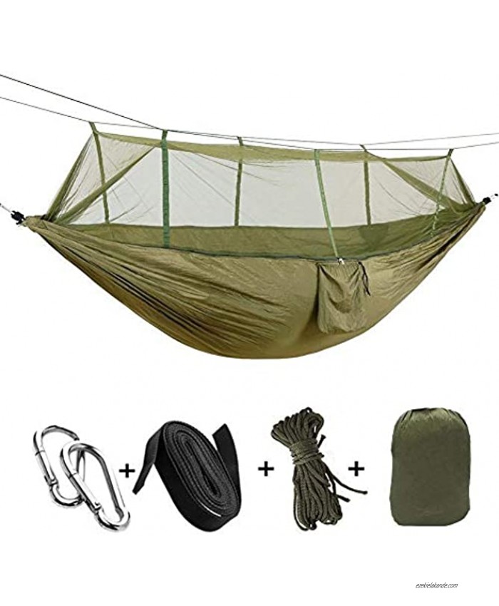 KEPEAK Camping Hammock with Mosquito Net Single & Double Hammock Bug Net Lightweight Nylon Portable Hammock for Backpacking Camping Travel Beach Yard