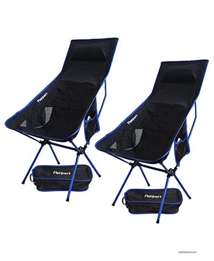 2 Pack Portable Camping Chairs Lightweight Folding Backpacking Chair Compact & Heavy Duty for Camp Backpack Hiking Beach Picnic with Carry Bag