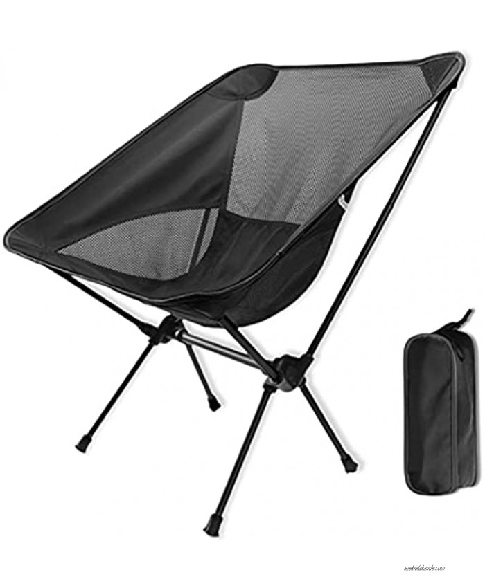 Folding Camping Chair Portable Ultralight Backpacking Chair with Carry Bag Compact Camp Chair for Outdoor Camping Travel Picnic Fishing Hiking