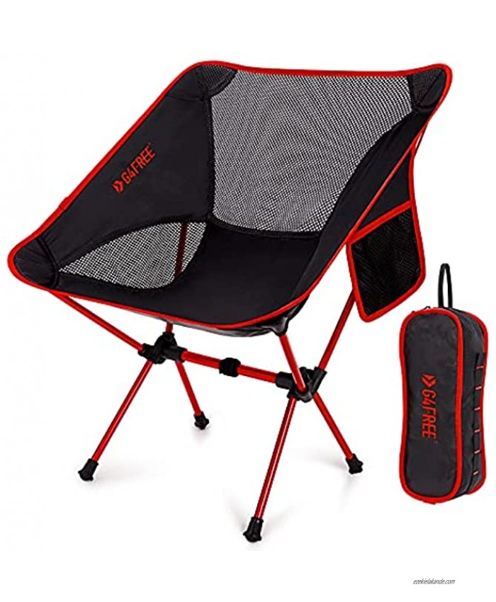 G4Free Upgraded Camping Chairs Ultralight Portable Folding Chair Compact Heavy Duty with Carry Bag for Outdoor Camp Backpacking Hiking Picnic BBQ