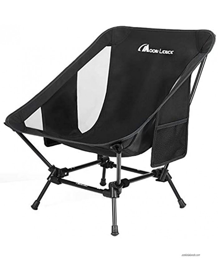 MOON LENCE Backpacking Chair Outdoor Camping Chair Compact Portable Folding Chairs with Side Pockets Packable Lightweight Heavy Duty for Camping Backpacking Hiking