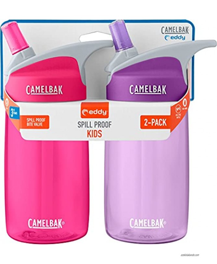 CamelBak Eddy Kids 2-Pack Waterbottle Pink Lilac 4 L