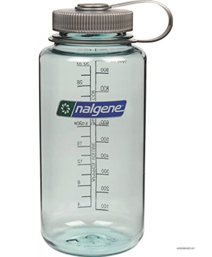 Nalgene Tritan Wide Mouth BPA-Free Water Bottle Seafoam 32-Ounces