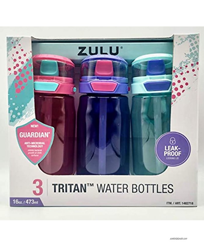 <b>Notice</b>: Undefined index: alt_image in <b>/www/wwwroot/ezekielakande.com/vqmod/vqcache/vq2-catalog_view_theme_astragrey_template_product_category.tpl</b> on line <b>148</b>ZULU 3 Tritan Water Bottles Flex 3 Pack Pink,Purple and Mint 16 OZ