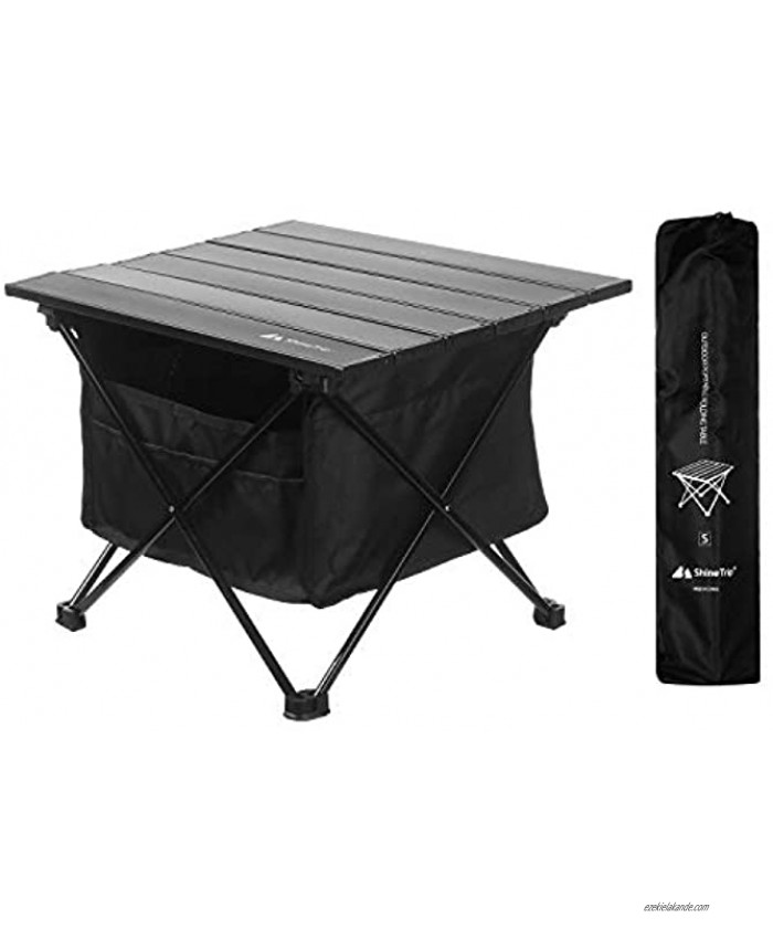 Foldable Portable Camping Tables with Easy Carry Storage Bag Ultralight Camp Folding Side Table Aluminum Alloy Patio Table Top Great for Camp Picnic Hiking Beach Fishing Tailgate Boat S