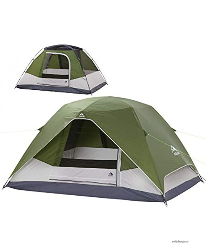 4 Person Dome Camping Tent with Rainfly 9’X7’X55'',Waterproof Easy Up Lightweight Family Tent for Hiking Backpacking Traveling & Outdoor