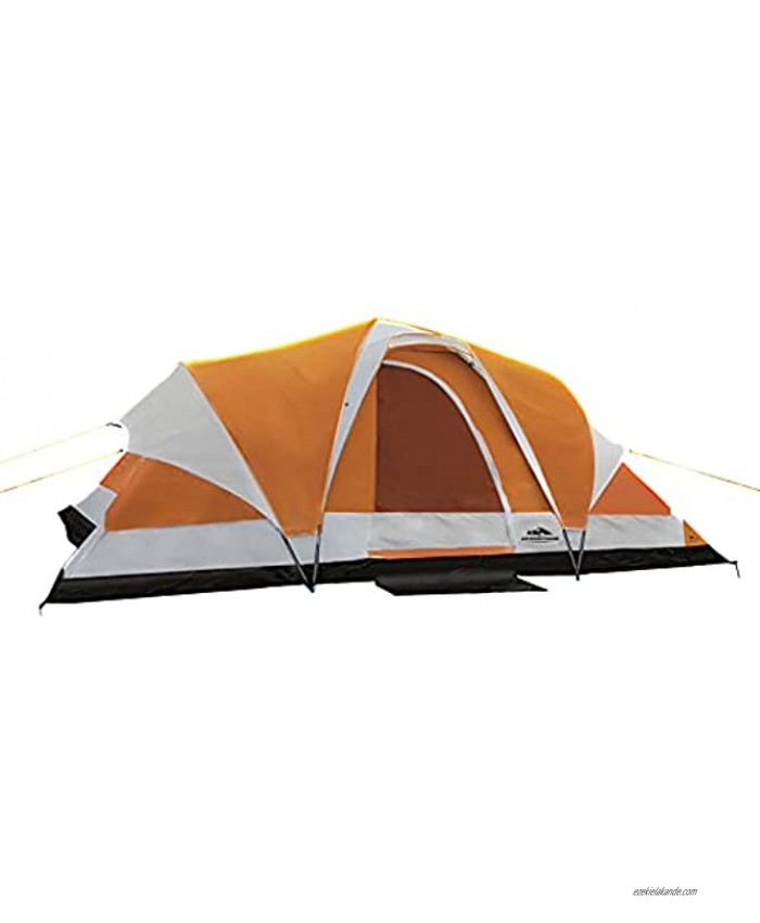 AsterOutdoor Camping Tent 8 Person Waterproof Family Dome Tent with Divider Walls Door Awning & Removable Rain Fly Large Internal Space Easy Setup for Camp Backpacking Hiking Outdoor Adventure