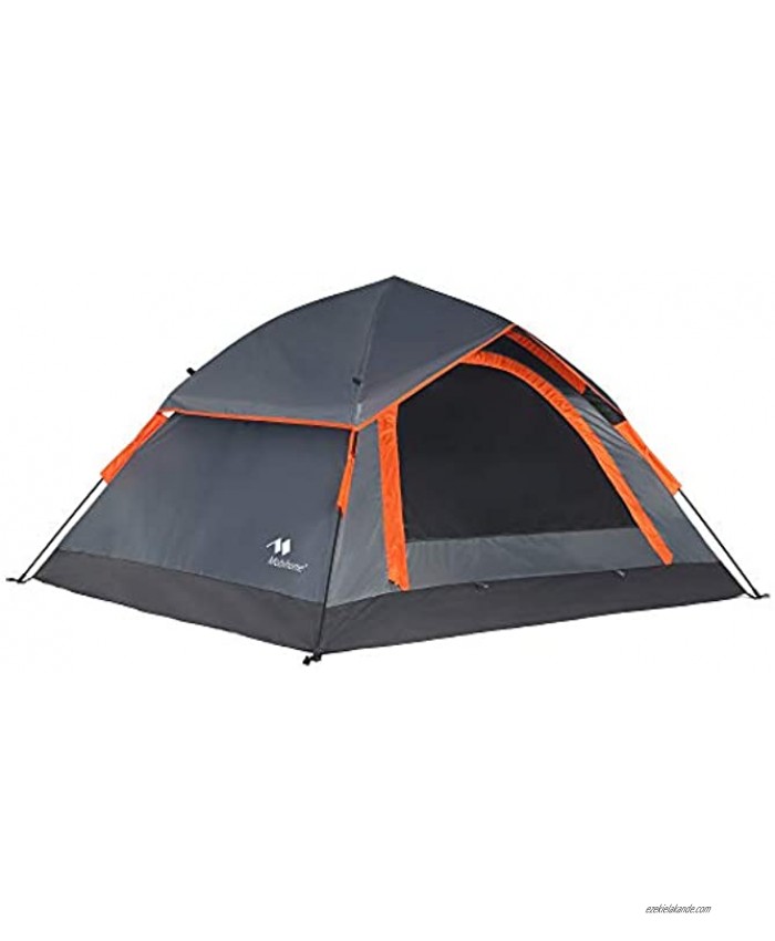 Mobihome 3 Person Tents for Camping Instant Backpacking Quick Tent Easy Set Up Portable 2 Person Dome Tent for Hiking & Mountain Outdoor with Rainfly and Ventilated Top Mesh 7' x 6.3'