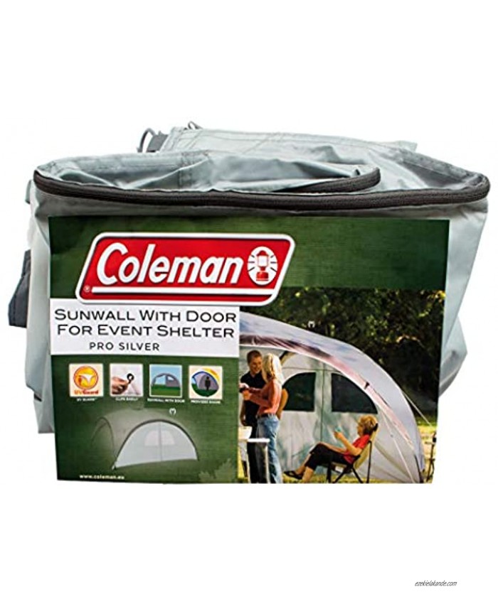 Coleman Side Panel for Event Shelter L and Event Shelter Pro L 3.6 x 3.6 m Gazebo Side Panel with Door and Window Sun Protection Water Resistant