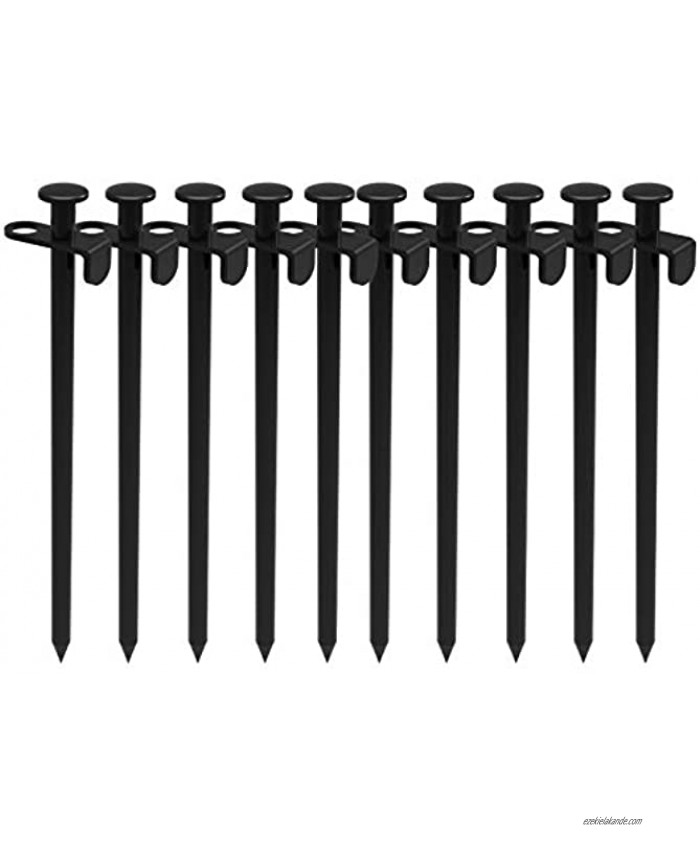 ABCCANOPY Steel Tent Pegs 12inch Heavy Duty Tent Stakes Tarp Pegs for Camping Outdoor hiking Gardening 10 Pcs